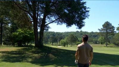 ON PAR WITH PAUL: Cleveland Country Club's challenging No. 16, with golf royalty Maggie Scott