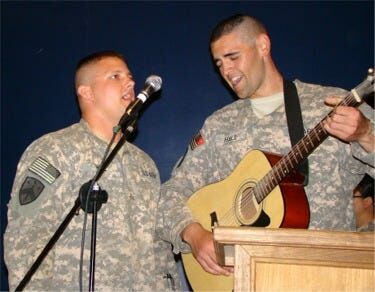 Singing to Fellow Soldiers