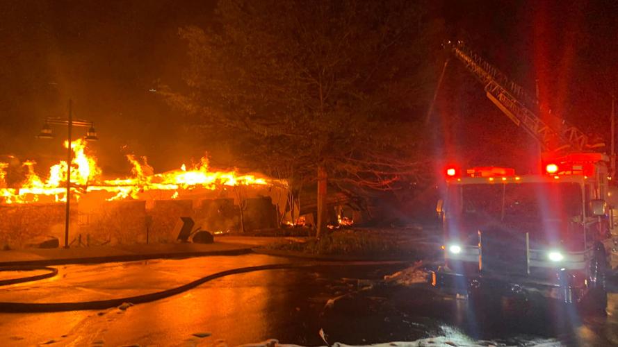 Ocoee Whitewater Center fire. Cleveland Fire Department photo