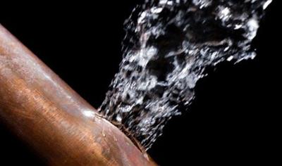 Water pipe main break generic